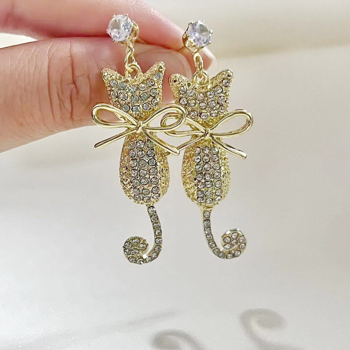 New Luxury Zircon Water Drop Earrings for Women Korean Fashion Rhinestone Opal Flower Geometrical Earring Girl Unusual Jewelry