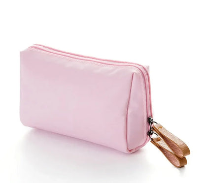 New Makeup Bag Simple Solid Color Cosmetic Bag for Women Pouch Toiletry Bag Waterproof Make Up Purses Case Hot