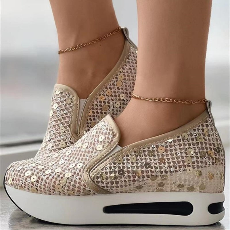 Muffin Sequin Slip-On Espadrilles