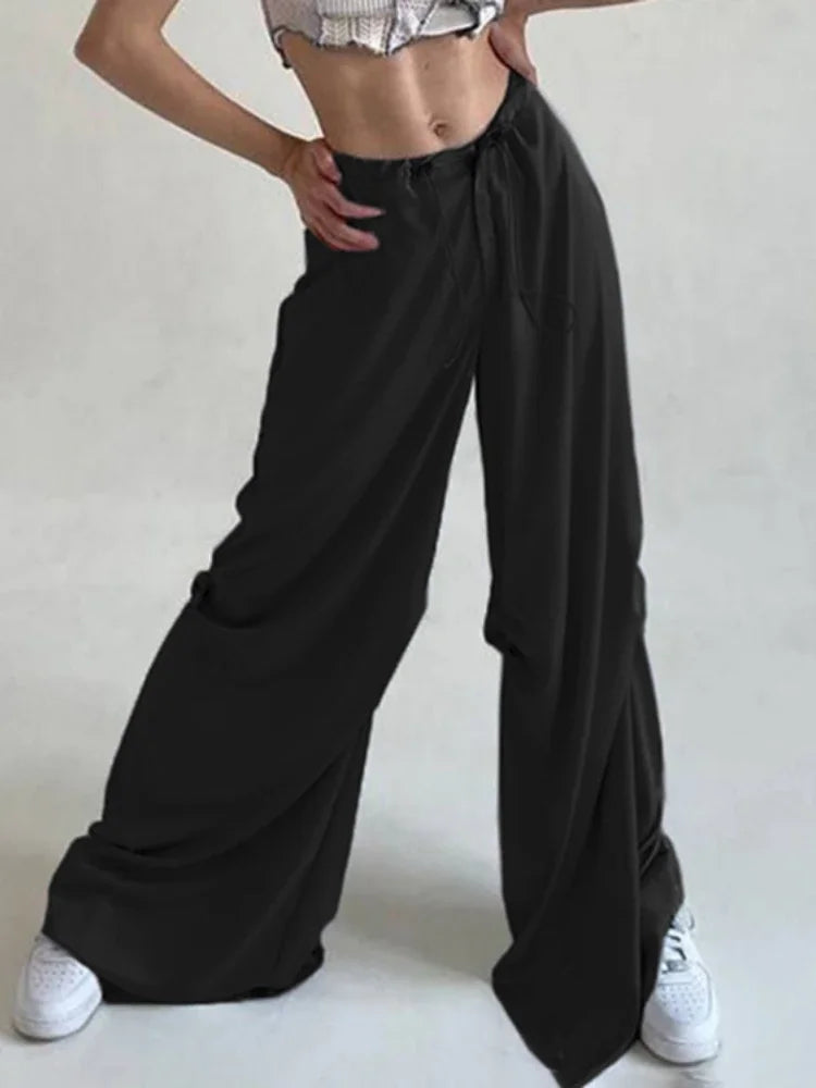 lovwvol  -  Y2k Aesthetic Loose Casual Wide Leg Trousers Elegant Streetwear Grunge Women Pants Japanese Fashion Hgh Waist Mujer Pantalones