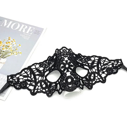 Sexy Lady Black White Red Lace Mask Translucency Half Face Masks Masquerade Party Dance Costume Party Eye Mask