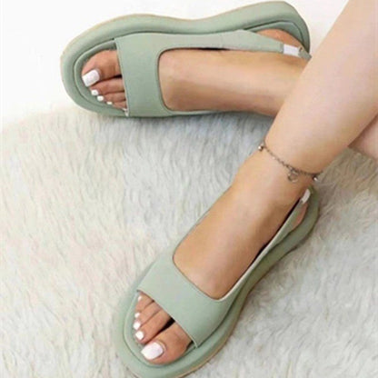 Slingback Peep Toe Beach Sandals