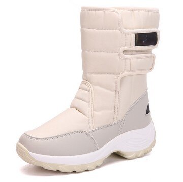 New winter Warm Snow Boots Outdoor waterproof women's Cotton boots Plush comfort warm Female high top boot Cotton Shoes