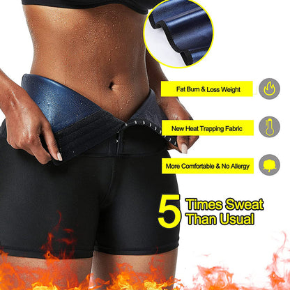 New Upgrade Women Body Shaper Pants Hot Sweat Sauna Effect Slimming Pants Fitness Shorts Shapewear Workout Gym Leggings