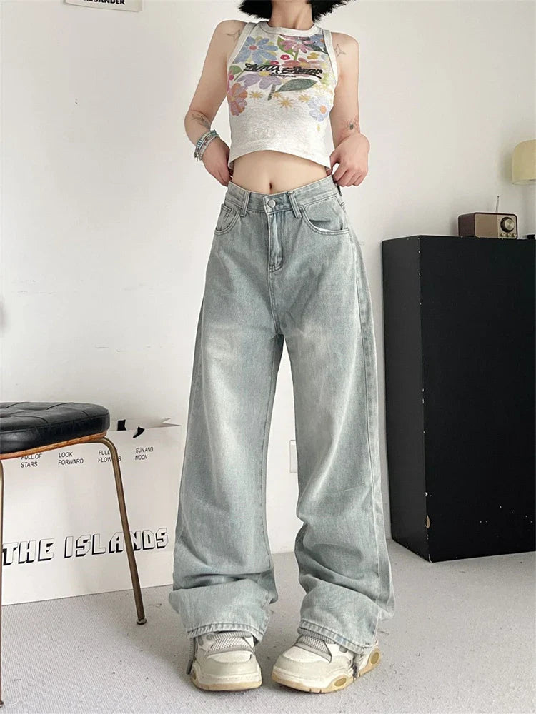 lovwvol Women's Bow Embroidered Thin Jeans Street Summer New Trousers Young Girl Street Bottoms Female High Waisted Denim Pants