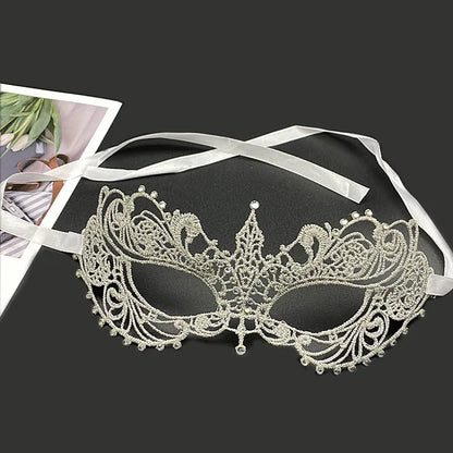 Sexy Lady Black White Red Lace Mask Translucency Half Face Masks Masquerade Party Dance Costume Party Eye Mask