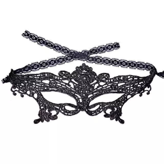 Women Hollow Lace Masquerade Face Mask Sexy Cosplay Prom Party Props Costume Halloween Masquerade Mask Nightclub Queen Eye Mask