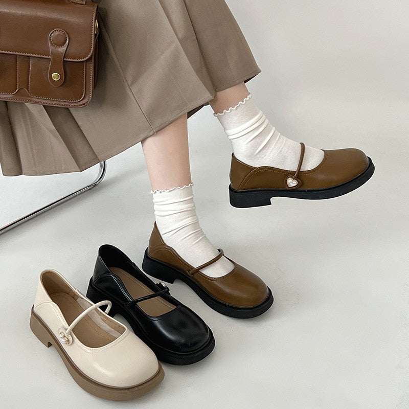 New Summer Simple Black All-match Ballet With Skirt Flat Shoes Women's Casual French Style Mary Jane Shoes