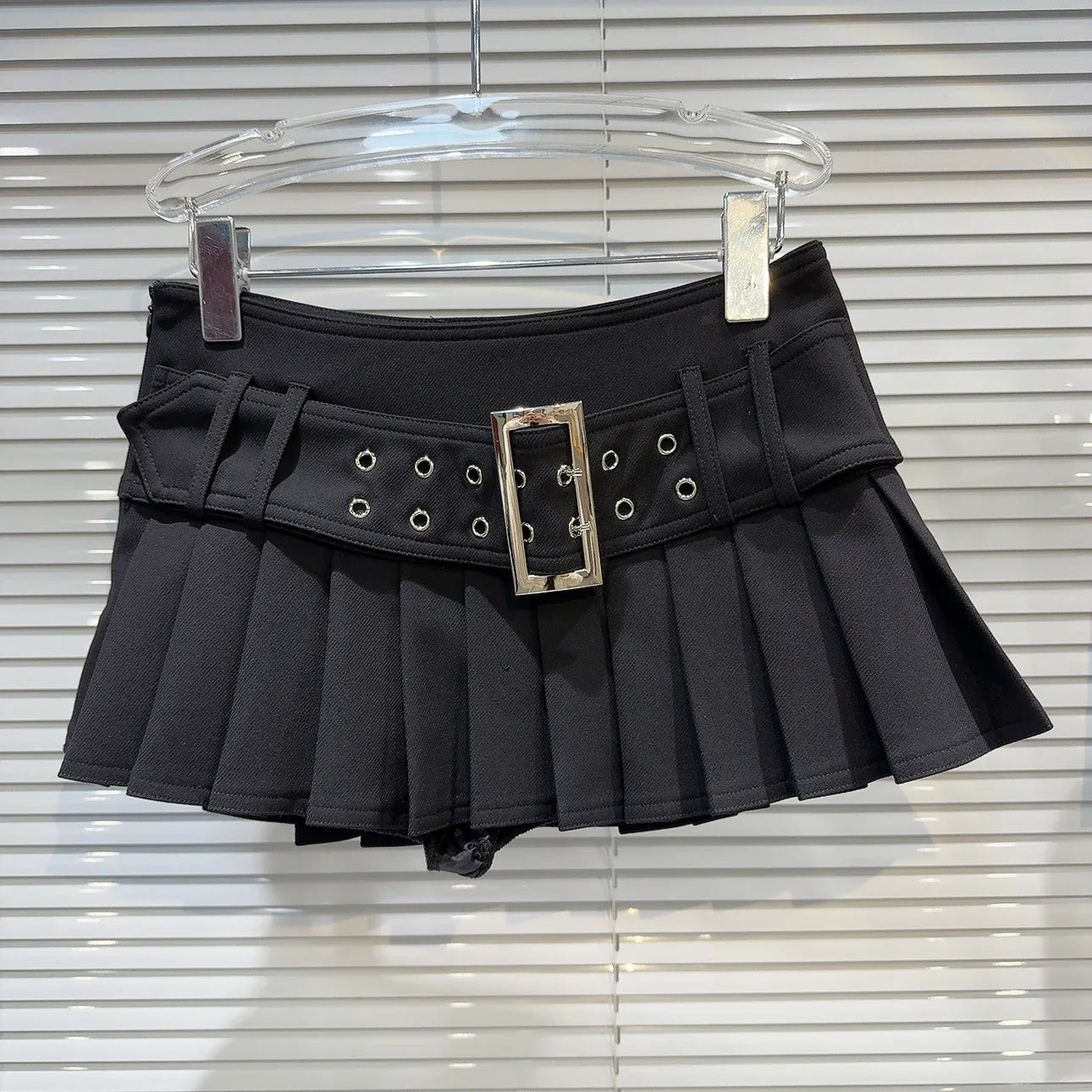 lovwvol Summer Women Preppy Mini Pleated Skirt With Belt Micro Skirt Y2k Streetwear Harajuku Japanese Fashion 2000s School Girl Gyaru