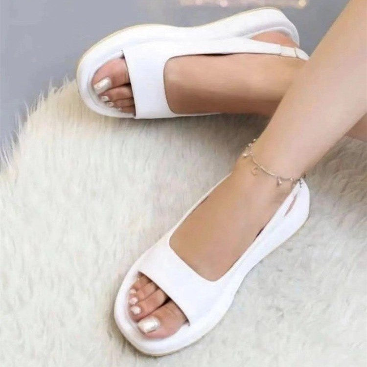 Slingback Peep Toe Beach Sandals