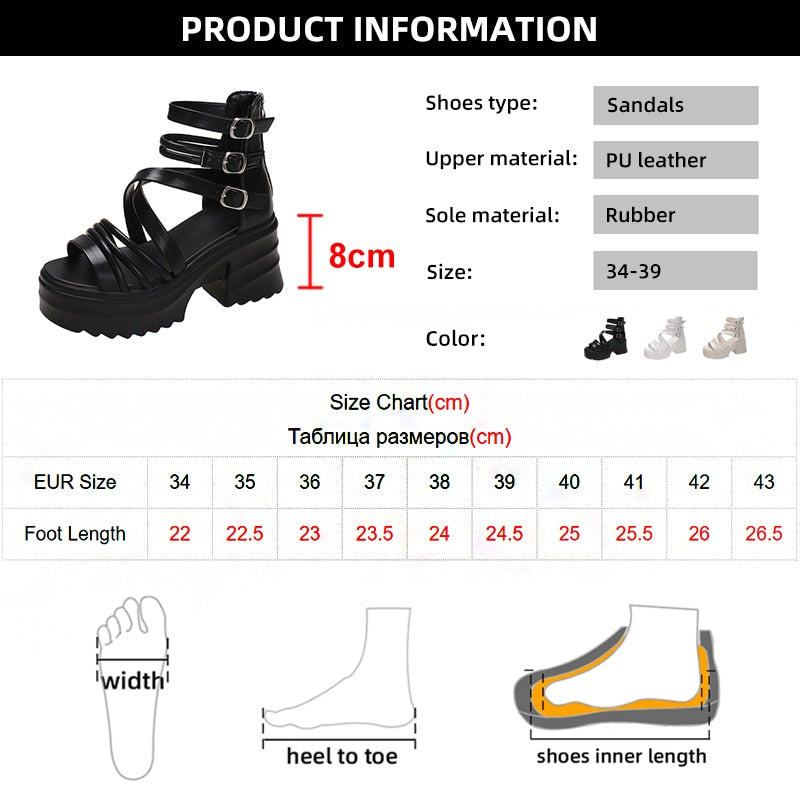 Women's Fashion Ankle Strap Wedges Sandals Platform Chunky Heel Sandals for Women 2023 Summer Thick Bottom Gladiator Shoes Woman