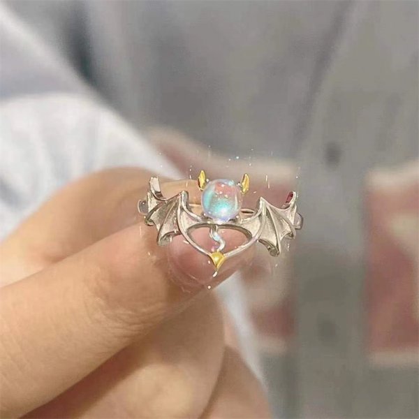 New Fashion Butterfly Rings Shiny Cubic Zirconia Leaves Geometric Adjustable Finger Ring Girls Minimalist Dainty Jewlery Gifts