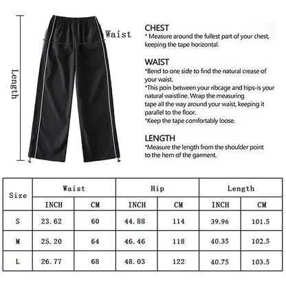 lovwvol Y2K women vintage Baggy Cargo Pants for Women Drawstring Elastic Low Waist Parachute Pants Sweatpants Loose Hippie Pant Trousers