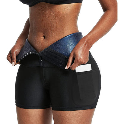 New Upgrade Women Body Shaper Pants Hot Sweat Sauna Effect Slimming Pants Fitness Shorts Shapewear Workout Gym Leggings