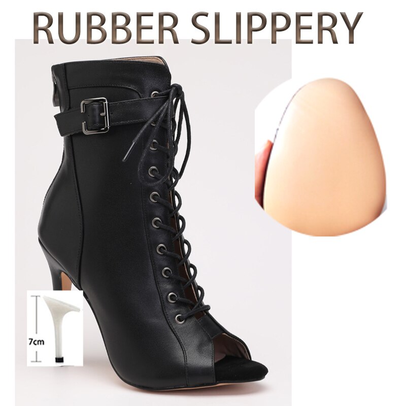 New Sexy Women Black High Heels Party Women's shoes For Latin Dancing Outdoor Stilettos Booties Plus Size