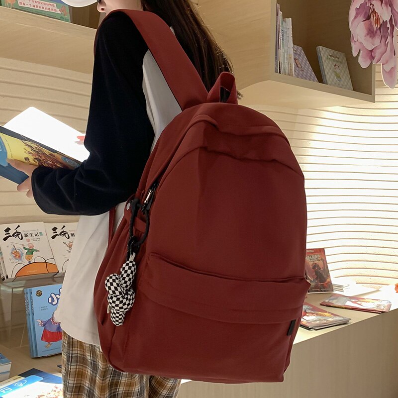 Lovwvol Trendy Female Waterproof Fashion Girl Travel Nylon Book Bags Women Student Laptop Cute School Bag Cool Lady College Backpack New