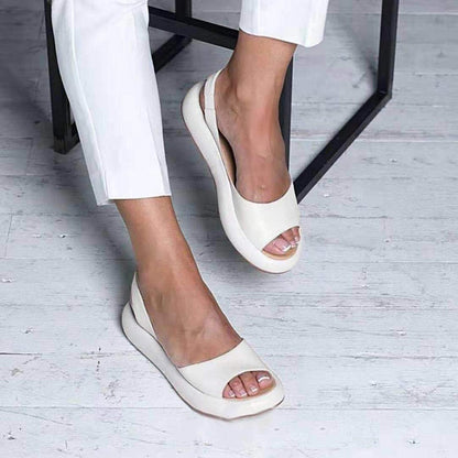 Slingback Peep Toe Beach Sandals