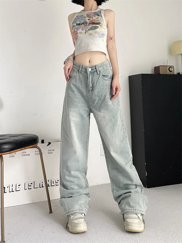 lovwvol Women's Bow Embroidered Thin Jeans Street Summer New Trousers Young Girl Street Bottoms Female High Waisted Denim Pants