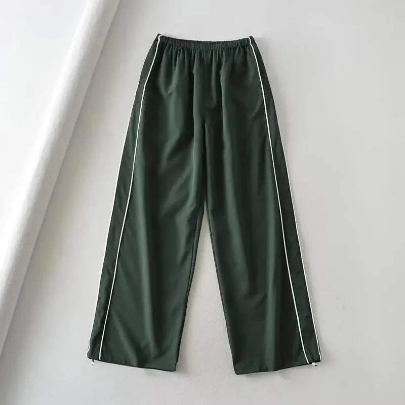 lovwvol Y2K women vintage Baggy Cargo Pants for Women Drawstring Elastic Low Waist Parachute Pants Sweatpants Loose Hippie Pant Trousers