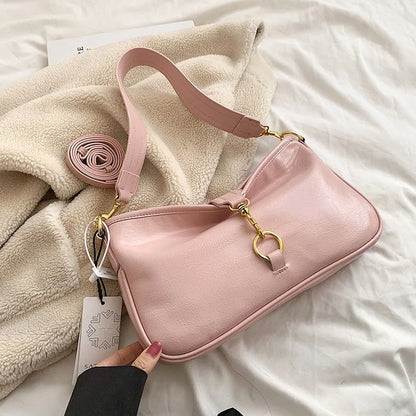 Large Soft Leather Crossbody Bags for Women New Trend Designer Vintage Shoulder Bag Female Handbags and Purses