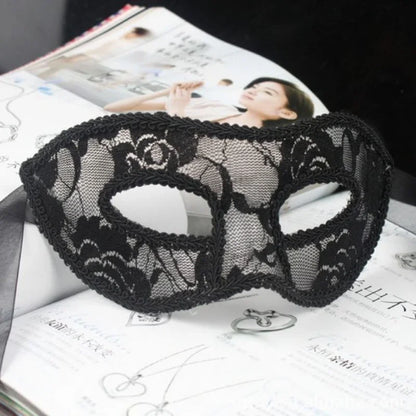 Sexy Lady Black White Red Lace Mask Translucency Half Face Masks Masquerade Party Dance Costume Party Eye Mask