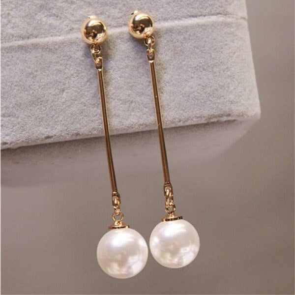 New Korean Style Contracted Heart Pearl Earrings For Women Sweet Flower Zircon Geometric Stud Earring Girl Party Jewelry