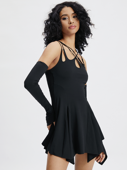 Regular Fit Spaghetti Street Dress