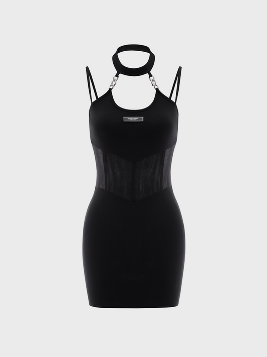 Street Black Dress Mini Dress