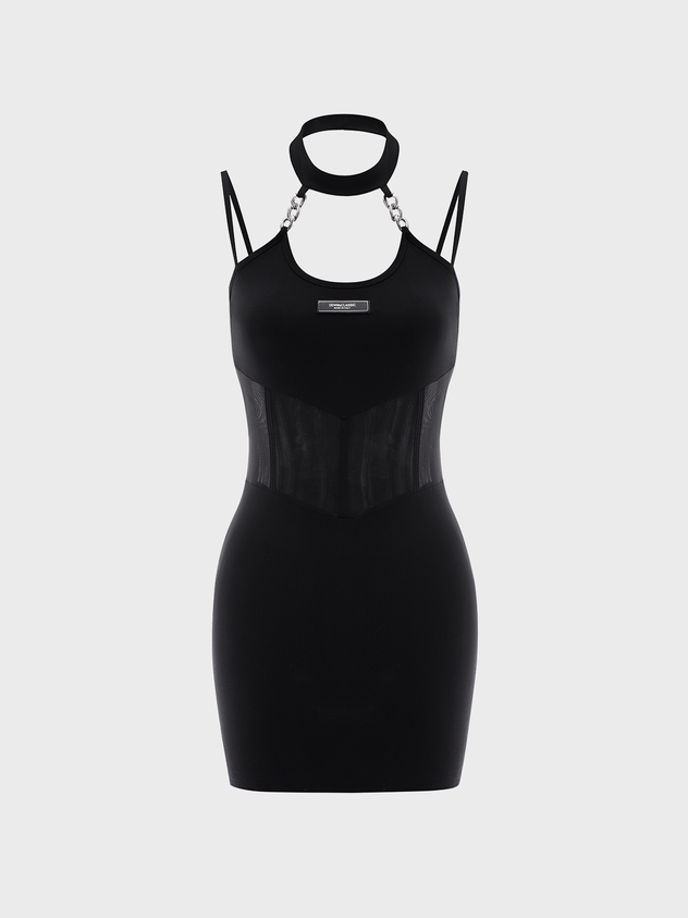 Street Black Dress Mini Dress