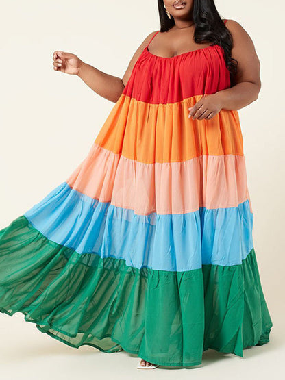 Rainbow Bella Maxi Dress