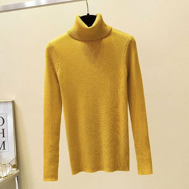 lovwvol Women Sweaters Autumn Winter Tops Thick Slim Women Pullover Knitted Sweater Jumper Soft Warm Pull Femme