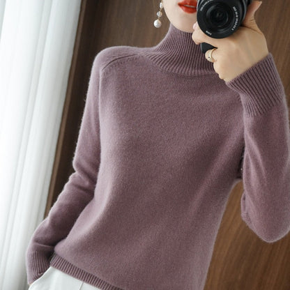 lovwvol Turtleneck Cashmere sweater  women winter cashmere jumpers  knit  female long sleeve thick loose pullover