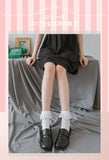 lovwvol Lolita White Lace Socks Women Heart Bowknot Cotton Socks Femme Sweet JK Socks Ankle Dress Calcetine Medias