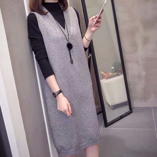 New Women Cashmere Knitted Pullovers Vest Long Waistcoat Autumn Winter Sweater Vests Slim Sleeveless Casual Female