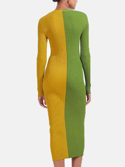 Shoko Color Block Sweater Dress