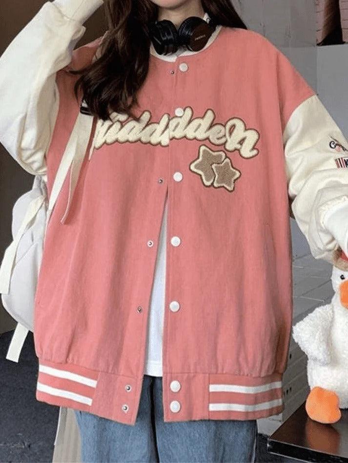 Vintage Embroidery Varsity Jacket