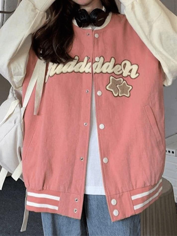 Vintage Embroidery Varsity Jacket