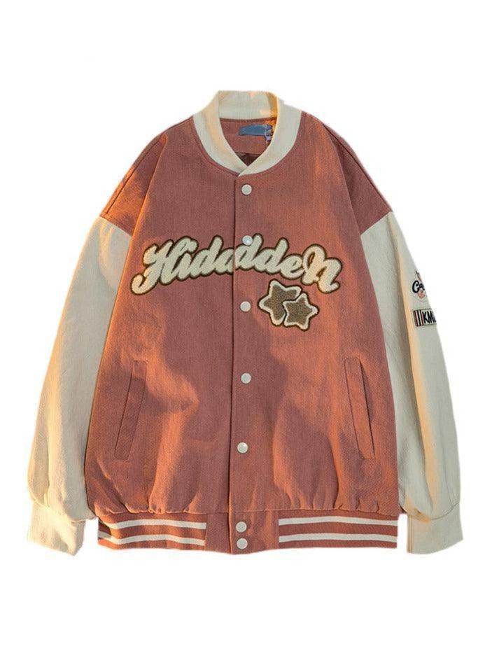 Vintage Embroidery Varsity Jacket