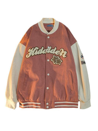 Vintage Embroidery Varsity Jacket