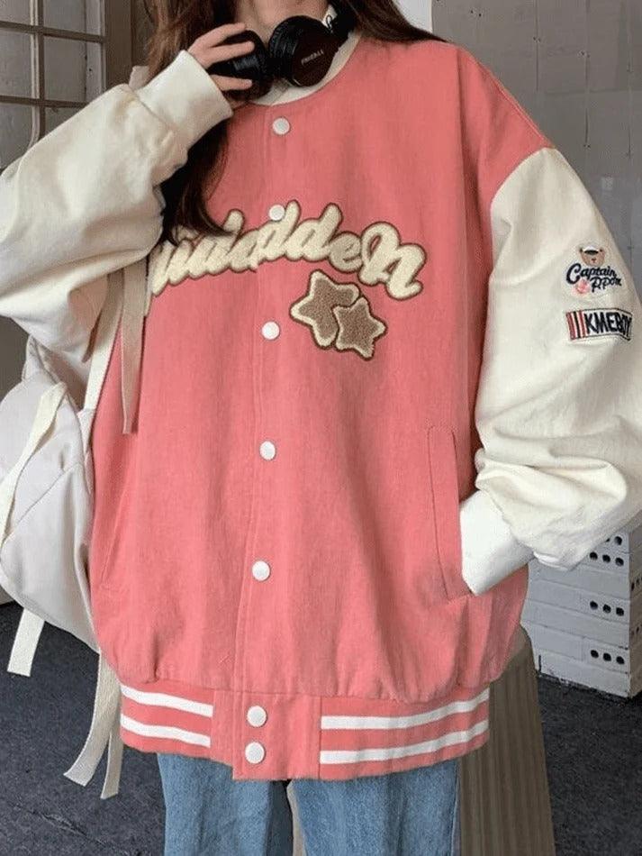 Vintage Embroidery Varsity Jacket