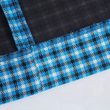 lovwvol Women Two-piece Set Blue Plaid Vintage Office Lady Single Button Short Blazer Female Streetwera Slim High Waist Skirt Suits