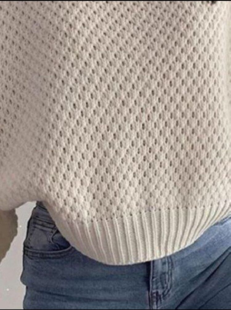 lovwvol  new sweater fashion sexy v-neck loose women's top knitted milky white sweater womens knit sweaters  women clothing