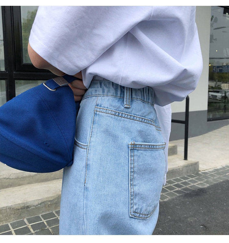 Lovwvol Jeans Women Solid Vintage High Waist Wide Leg Denim Trousers Simple Students All-match Loose Fashion Harajuku Womens Chic Casual