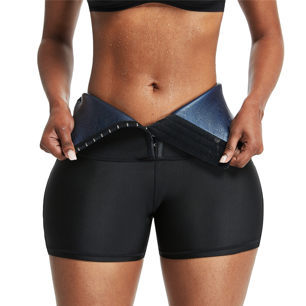 lovwvol Sweat Sauna Pants Body Shaper Weight Loss Slimming Pants Waist Trainer Shapewear Tummy Hot Thermo Sweat Leggings Fitness Workout