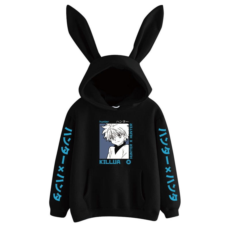 lovwvol  Janpanese Anime Hunter X Hunter Killua Rabbit Hoodie Women Girls Korea Sweatshirts Kawaii streetwear