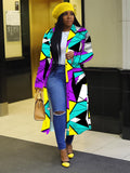 Lovwvol African Clothes for Women Spring African Women Long Sleeve Printing Plus Sie Long Shirt Dress S-5XL