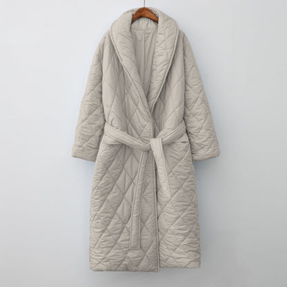 lovwvol  Autumn Winter Fashion Women Puffer Coat oversized Maxi Robe Long parka Casual outerwear