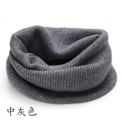 Lovwvol Winter Warm Cashmere Scarves Unisex Elastic Wool Knit Ring Neck Scarf Snood Female Thicken Windproof Cycling Driving Pullove