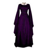 Lovwvol Women Middle Age Vintage Costumes Women Medieval Dress Gothic Dresses Floor Length Women Cosplay Dress Retro Long Gown Dress