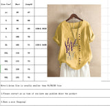 Lovwvol Cotton and Linen Printed T Shirt Tops For Women Summer Loose  Lavender Printed T Shirt Shirts Trendy Summer Fits